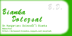 bianka dolezsal business card